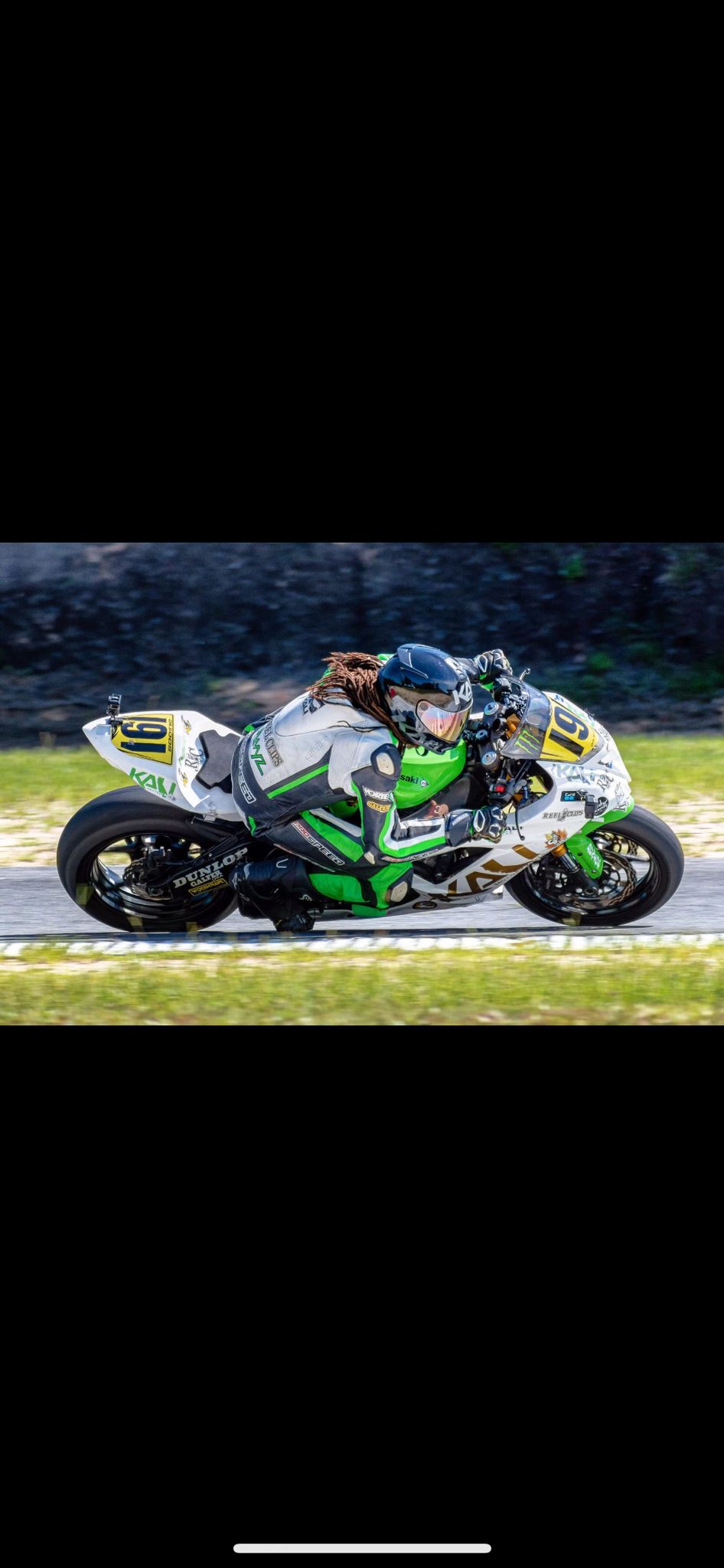 Adrian Mitchell pursuing his passion for motorcycle racing